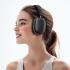 ACEFAST H9 ANC 30dB Hybrid Noise Cancelling Wireless Bluetooth 5.4 Headphone 40MM Speaker Music Sports Over the Ear HiFi Headsets offering 55 hours of music time or 40 hours of talk time - Gray
